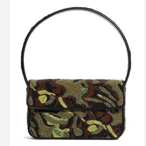 STAUD Camo Beaded Handbag